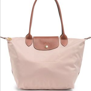 NWT Longchamp Le Pliage Small Shoulder Tote Bag Powder